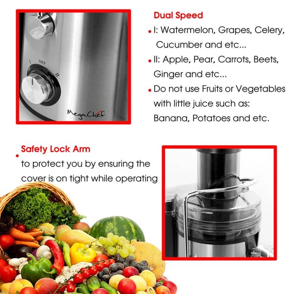 MegaChef Wide Mouth Juice Extractor