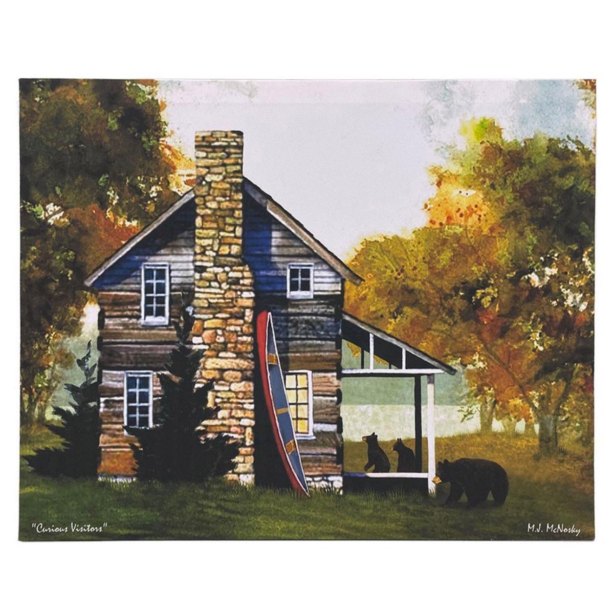Curious Visitors Canvas - 12x16