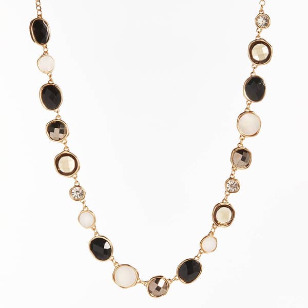 Ashley Cooper(tm) Faceted Stones & Accents Statement Necklace - image 