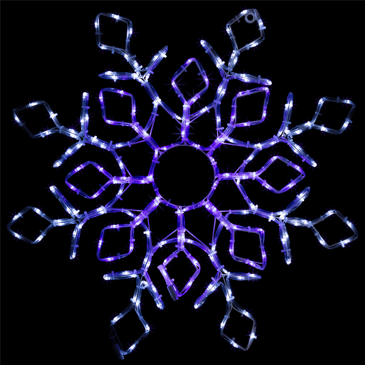 Open Video Modal for Northlight Lighted Snowflake Window Silhouette Christmas Décor