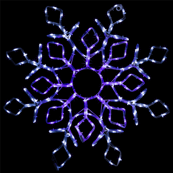 Northlight Lighted Snowflake Window Silhouette Christmas Décor - image 