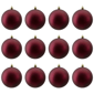 Northlight 12ct. Burgundy Red Matte Christmas Ball Ornaments - image 2