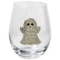 Home Essentials 19oz. Halloween Silver Ghost Stemless Wine Glass - image 1