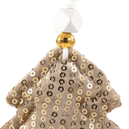 Northlight 4ct. Sequin Stars & Trees Plush Christmas Ornaments