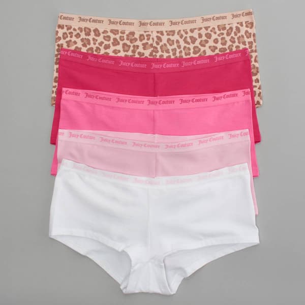 Juniors Juicy Couture 5pk. Boyshort Panties JC7530-5PKHY
