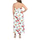 Plus Size 24/7 Comfort Apparel Floral Strapless Maxi Dress - image 2