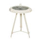 9th & Pike® White Metal Coastal Accent Table - image 2