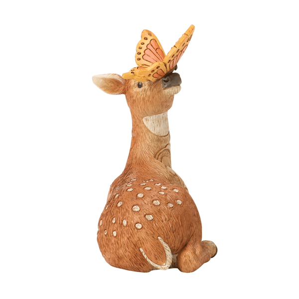 Jim Shore Heartwood Creek Deer with Butterfly Figurine