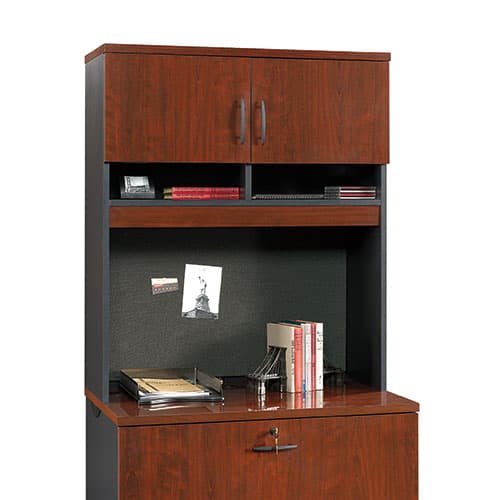 Sauder Via Lateral File Hutch - Classic Cherry - image 