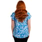 Plus Size Cocomo Cap Flutter Sleeve Floral Blouse - image 2