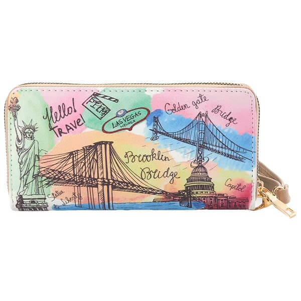 Womens Sasha Travel Zip Around Wallet
