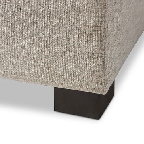 Baxton Studio Roanoke Upholstered Storage Ottoman Bench