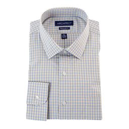 Mens Architect(R) High Performance Regular Fit Plaid Dress Shirt