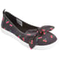 Womens Ashley Blue Cherry Canvas Slip On Flats - image 1