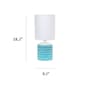 Simple Designs Blue Cross Fresh Prints Table Lamp - image 10