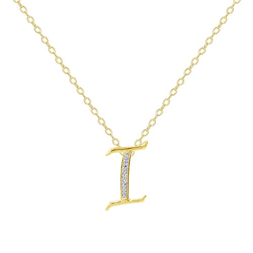 Accents by Gianni Argento Gold Plated Initial I Pendant...