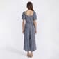 Womens Luxology Short Sleeve Square Neck Medallion Jumpsuit - image 2