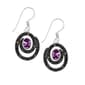 Marsala Marcasite With Amethyst Swirl Drop Earrings - image 1