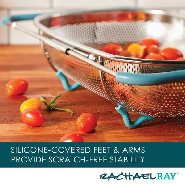 Rachael Ray 4.5qt. Over-the-Sink Stainless Steel Colander