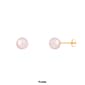 Splendid Pearls 14kt. Gold 6mm Round Pearl Stud Earrings - image 6