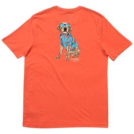 Mens Chaps Short Sleeve Dog Graphic Tee