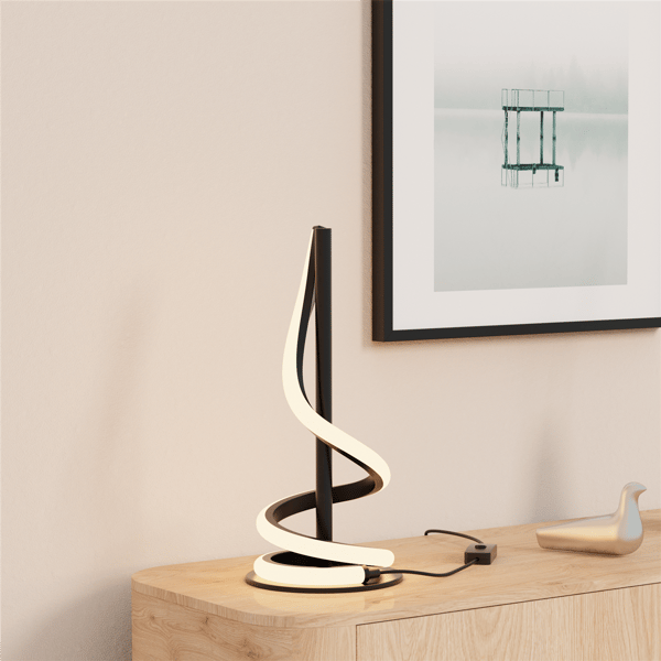Infibrite Sculptural 16in. Curve LED Table Lamp