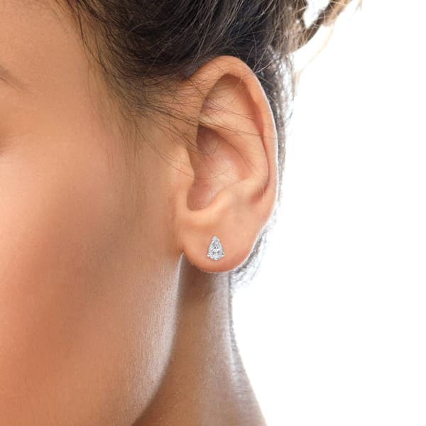 Haus of Brilliance 1ctw. Lab Grown Diamond Pear Stud Earrings