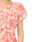 Womens Cece Short Puff Sleeve Poplin Floral Maxi Dress - image 5