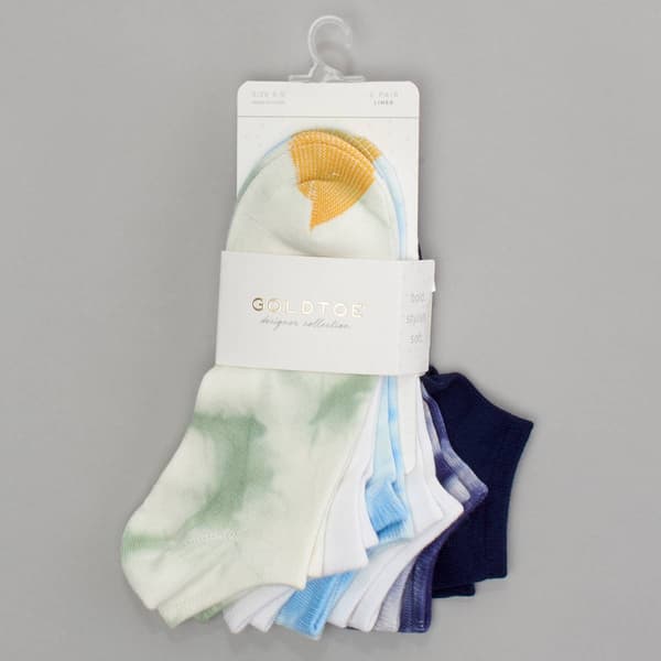 Womens Gold Toe® 6pk. Tie Dye Liner Socks