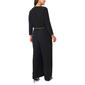Plus Size MSK 3/4 Sleeve Drape Neck Belt Waist Jumpsuit - image 2