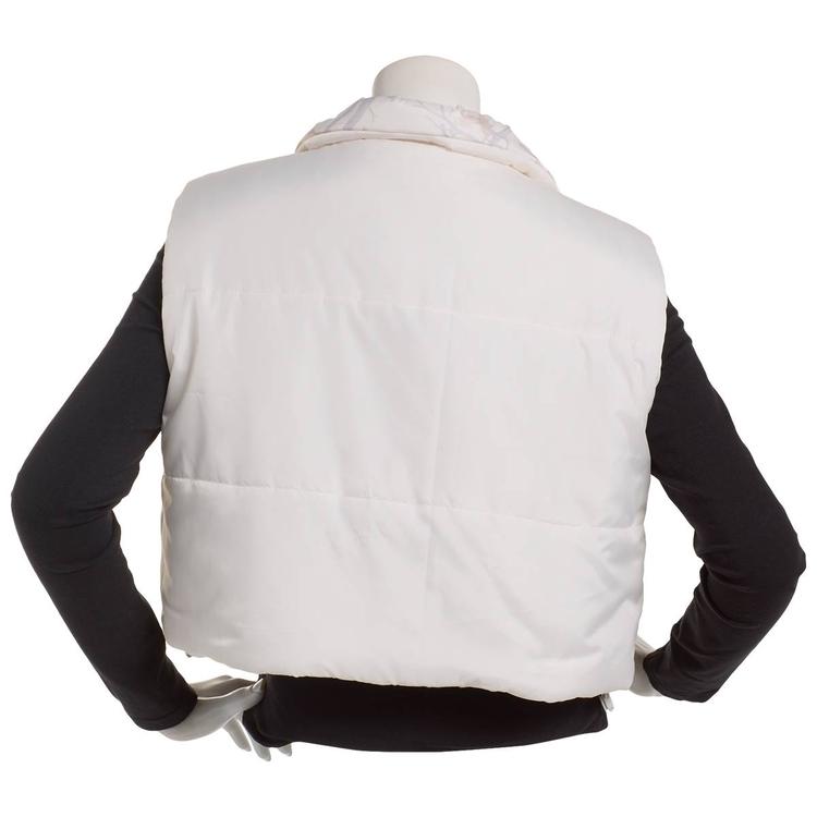 Juniors No Comment Reversable Camo to Solid Puffer Vest