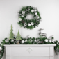 Northlight 6ft. Christmas Pine Garland with Striped Ornaments - image 3