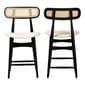 Baxton Studio Tarana Cream Fabric Wood 2pc. Counter Stool Set - image 2