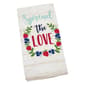 Spread Love Woodgrain Print Kitchen Towel - image 1