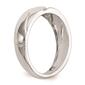 Mens Pure Fire 14kt. White Gold Lab Grown Diamond Wedding Band - image 5