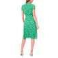 Petite MSK Short Sleeve Floral Chiffon Pintuck A-Line Dress - image 2