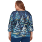 Plus Size Alfred Dunner Classics Starry Christmas Tree Scene Tee - image 2
