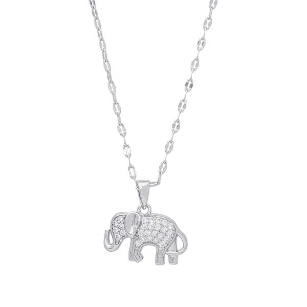 Gianni Argento Sterling-Silver Elephant Pendant Necklace - image 