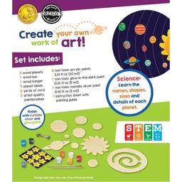 MasterPieces Solar System Mobile Wood Craft & Paint Kit