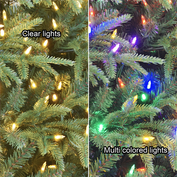 Puleo International 6.5ft. Pre-Lit LED Fraser Fir Christmas Tree