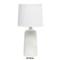 Simple Designs Textured Linear Ceramic Table Lamp w/Fabric Shade - image 9