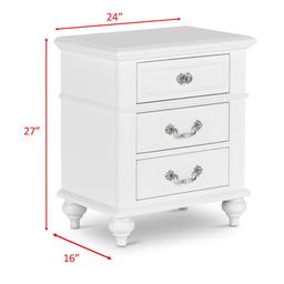 Elements Alana 3 Drawer Nightstand