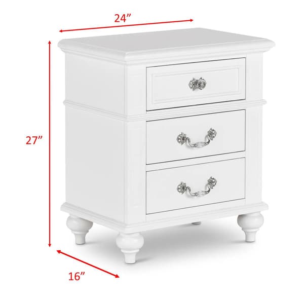 Elements Alana 3 Drawer Nightstand