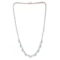 Gianni Argento Fine Silver Plated Blue Topaz Frontal Necklace - image 1