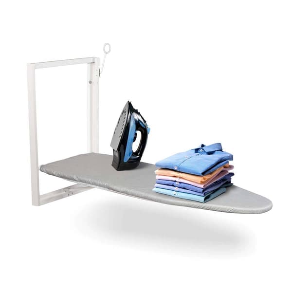 Ivation Wall Mounted Foldable Iron Board w/ Removable Cover