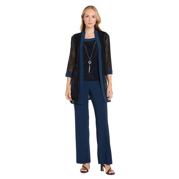 Petites R&M Richards Burnoout 3 Piece Pants Set - image 