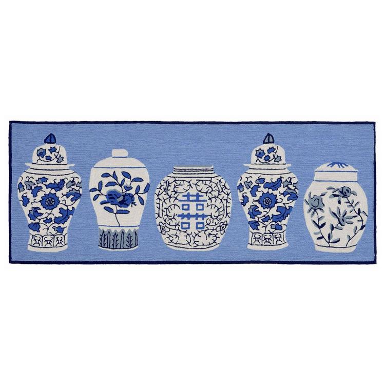 Liora Manne Frontporch Ginger Jars Rectangular Runner