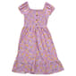 Girls (7-16) Jolie & Joy Short Sleeve Cowboy Ditsy Smocked Dress - image 1