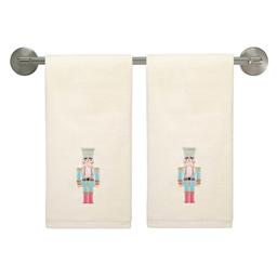 Avanti Nutcracker 2pk. Hand Towel Set