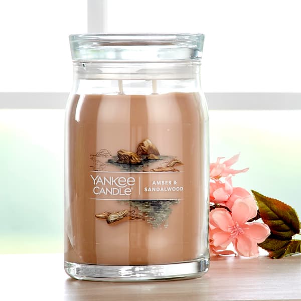 Yankee Candle&#174; 20oz. Amber & Sandalwood Large Jar Candle